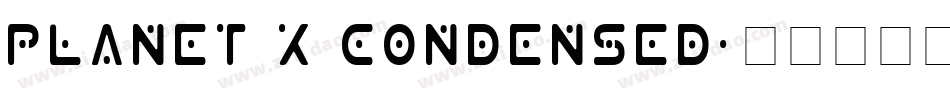 Planet X Condensed字体转换